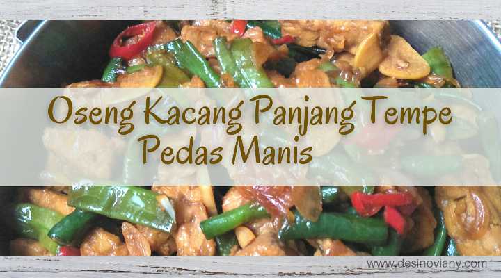 oseng tempe kacang panjang