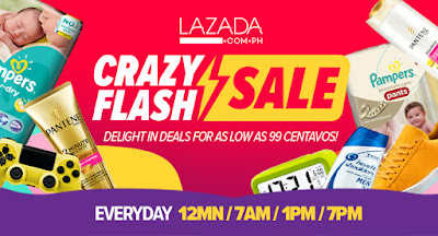 Lazada Crazy Flash Sale (Deals for as low as 99 cents)