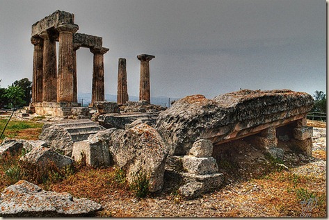 templo de apolo en corinto