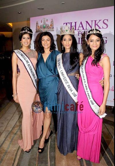 Vasuki Sunkavalli was crowned Miss Universe India 2011 at the beauty contest