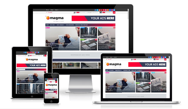 Free Magma Premium Blogger Template