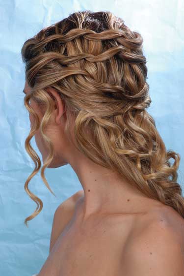 unique wedding hairstyles for long hair down