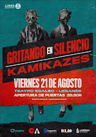 Concierto de Gritando en Silencio y de Kamikazes en el Teatro Egaleo de Leganés