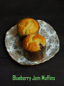 Blueberry Jam filled muffins