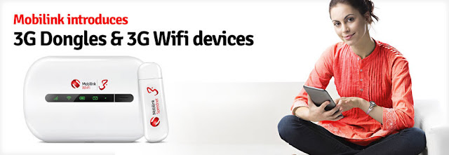 Mobilink 3G Dongle And 3G wifi With Fast Speed