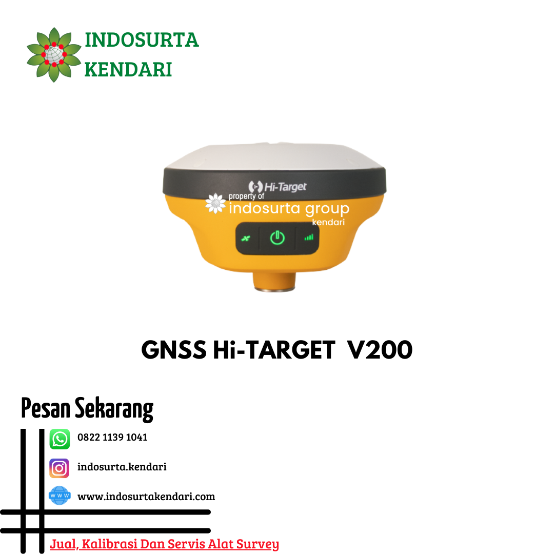 Jual GPS Geodetic Hi-Target V200 GNSS RTK di Sulawesi Tenggara