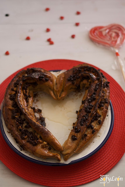 Receta de corazón de brioche.