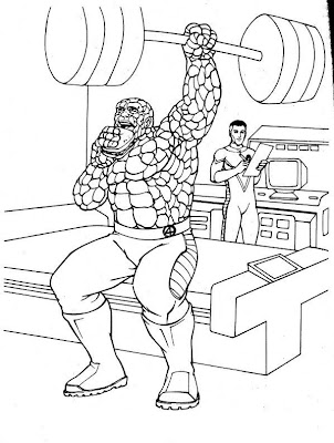 Smurf Coloring Pages on Transmissionpress  Fantastic Four Super Hero Coloring Pages