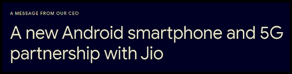 Android Jio Partnership