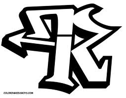 graffiti letters R design