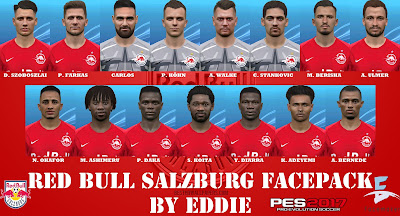 PES 2017 Facepack Red Bull Salzburg by Eddie