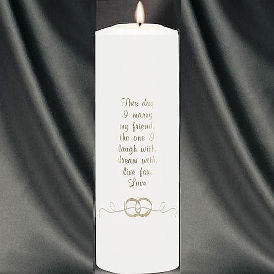 wedding candle poem memory