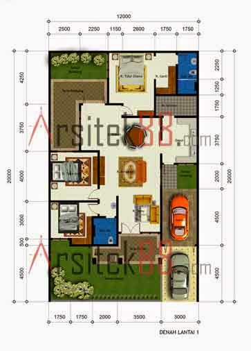 Gambar Rumah 1 Lantai Luas Bangunan 130 M2  ReDesain21 