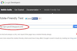 Check Blog  Mobile friendly Anda sekarang