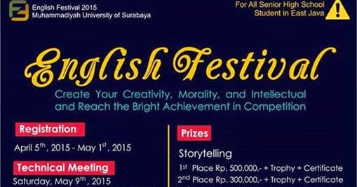 English Festival Universitas Muhammadiyah Surabaya  Ilmu 