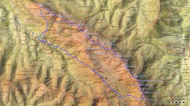 Mapa Ruta Cresterio Aloña Aizkorri