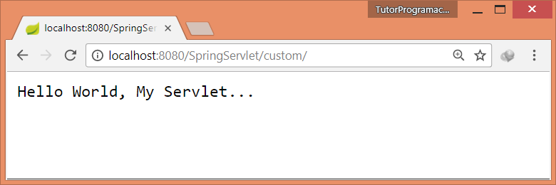 Agregar Servlet en Spring