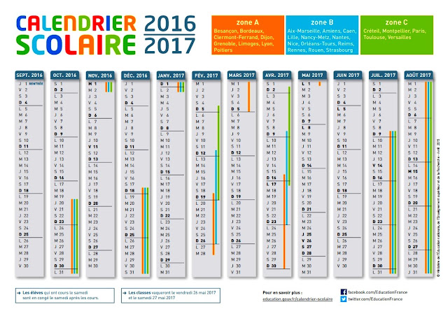 Vacances scolaires 2017 2017 le calendrier officiel Le Monde