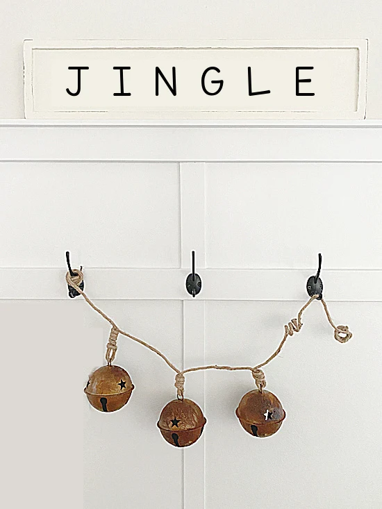 bells on hooks with Jingle sign