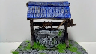 Miniature Water well for Diorama or Table Top