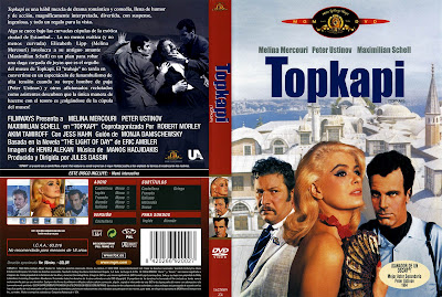 Carátula, coverm dvd: Topkapi | 1964