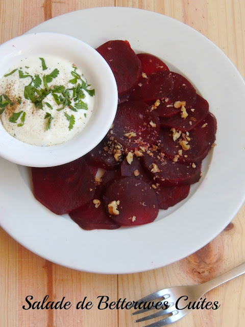 Cooked beets salad, salade de betteraves cuites