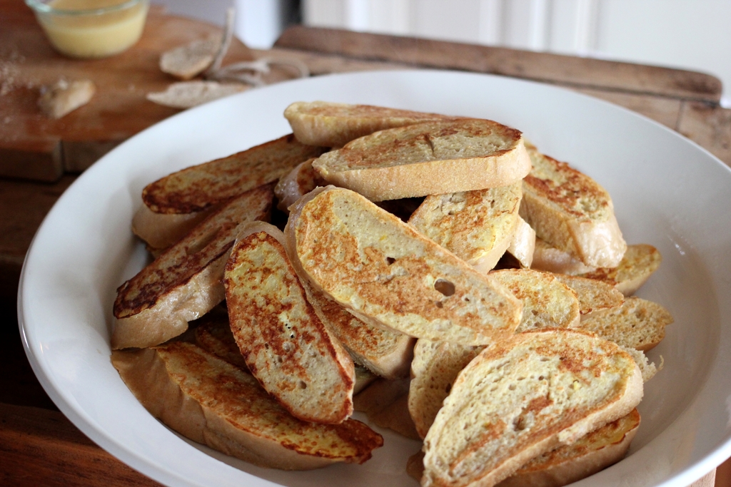 acrobatics and the now French toast...