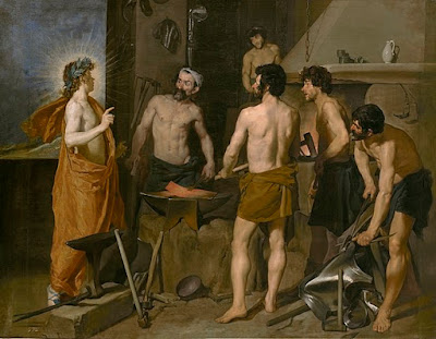 La fragua de Vulcano. Diego Velazquez, 1630. Museo del Prado, Madrid (España). https://pinceladasdelpasado.blogspot.com/2023/01/el-olimpo-y-sus-dioses.html