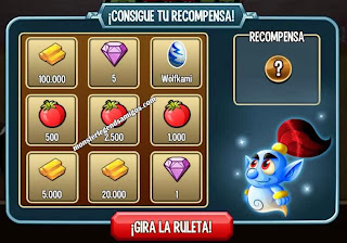 imagen del segundo premio de la ruleta del challenge battle de monster legends ios