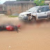 Colisão frontal entre moto e carro resulta em um ferido no Bairro Boa Esperança, em Rolim de Moura