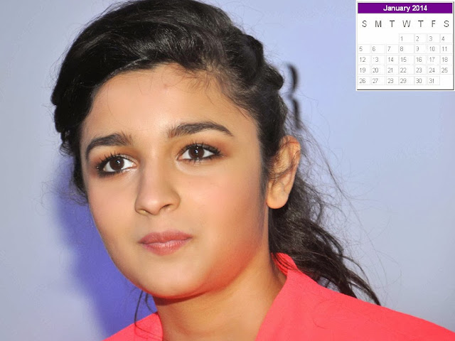 Alia Bhatt Calendar 2014