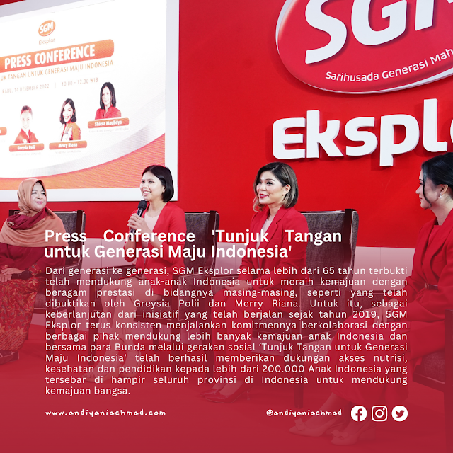 SGM Eksplor Gerakan Sosial 'Tunjuk Tangan untuk Generasi Maju Indonesia'!