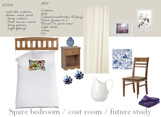 Indigo and violet room scheme, by Amy at Five Kinds of Happy blog