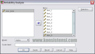 Uji Reliabilitas Data Dengan SPSS