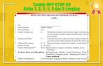 Contoh Rpp Ktsp Sd Kelas 1, 2, 3, 4, 5 Dan 6 Lengkap