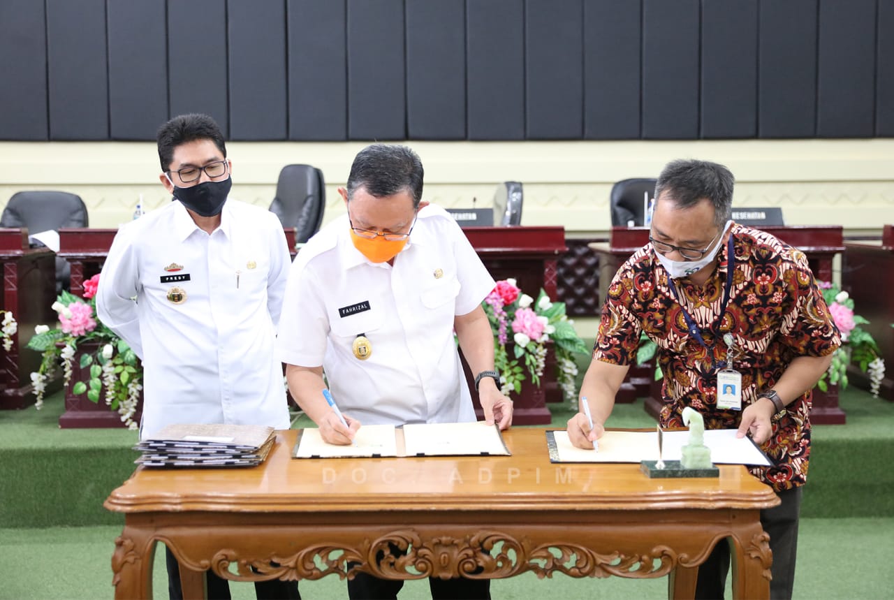 Penandatanganan Addendum Perjanjian Kerjasama Pemprov Lampung dengan BPJS, Sekdaprov Ajak Semua Pihak Bersinergi Wujudkan Pelayanan Kesehatan yang Bermutu