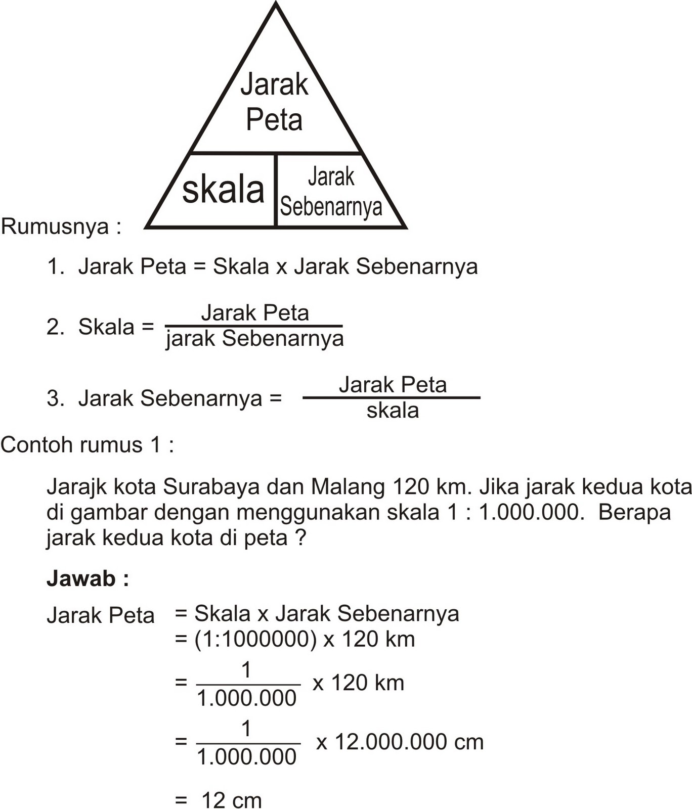 Menghitung Skala Pada Peta Dan Contoh Soalnya | Porn Sex Picture