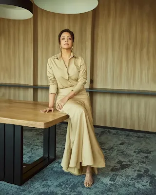 Jyothika looks stunning in her latest modern photoshoot, showcasing elegance and contemporary fashion with stylish outfits