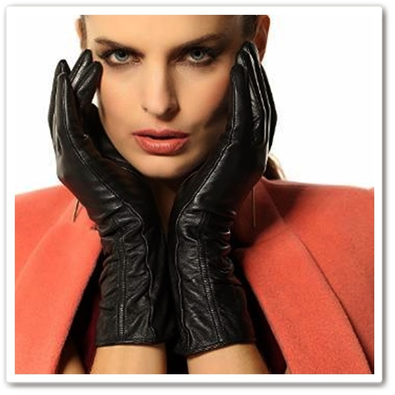 Warmen Women's Lambskin Leather Plush Lined Long Winter Gloves Sleeves