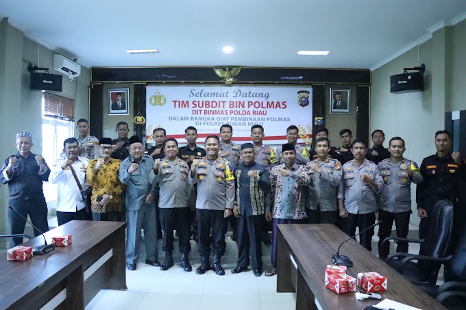 Untuk Konsistensi Dalam Menjaga Kamtibmas, Binpolmas Dit Binmas Polda Riau Giat Supervisi Di Polres Rohul