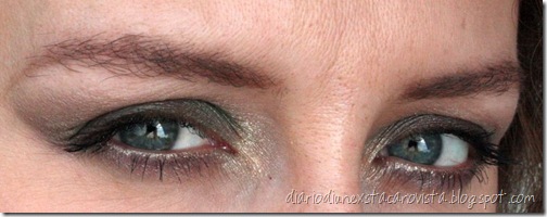 sleek beach party look eyes