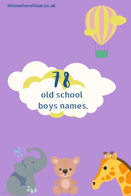 78 old school boys names.