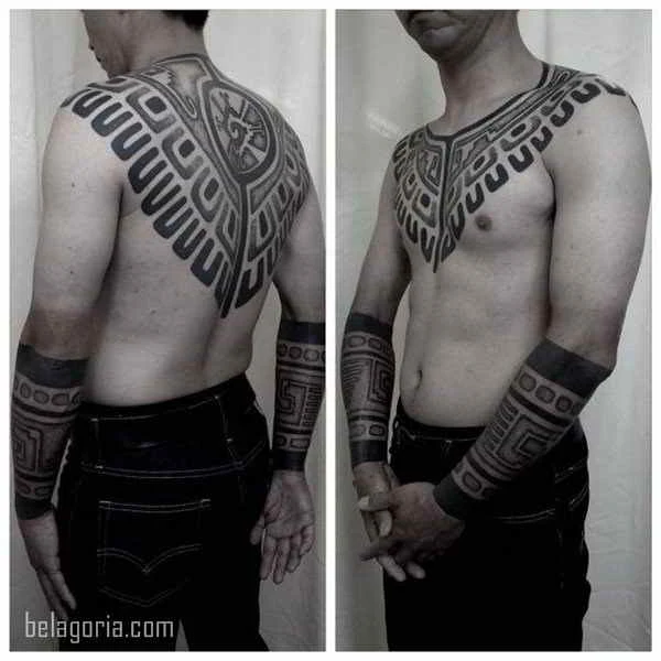 Imagen de un Tatuaje tribal para hombre