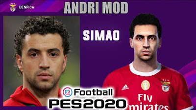 PES 2020 Faces Simão Sabrosa by Andri Mod