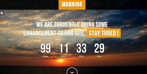 Morning - Responsive Underconstruction Template - Under Construction Specialty Pages