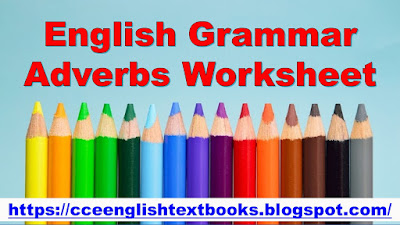 English Grammar Adverbs Worksheet