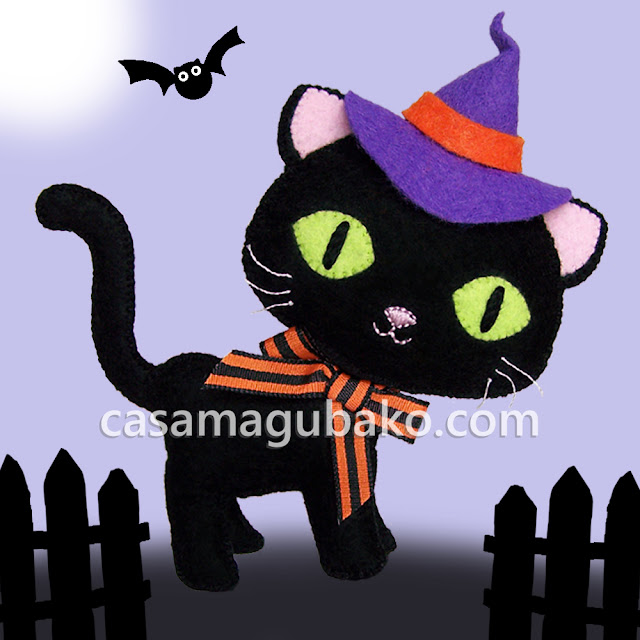 Cat Tutorial - Halloween Cat by casamagubako.com