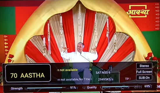Aastha TV is India's popular Devotional TV channel, where you can watch Baba Ramdev, Pradeep Mishra's Pravachan, or Katha. You can also watch Live Yoga in the morning time.