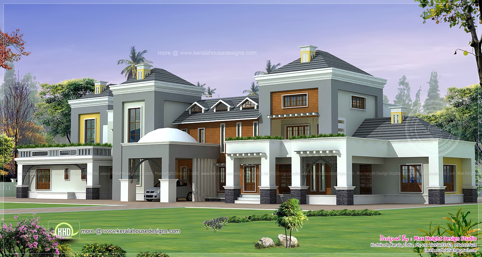 Luxury house plan with photo  Home Kerala Plans