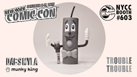 New York Comic Con 2015 Exclusive Mono Edition Trouble Trouble Vinyl Figure Set by DabsMyla